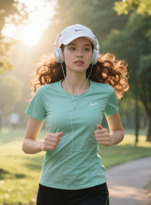 跑步者户外训练健康生活